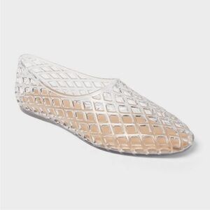 Women's Clear Mesh Jelly Flats